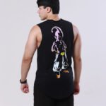 Regata preta masculina com estampa do Majin Boo