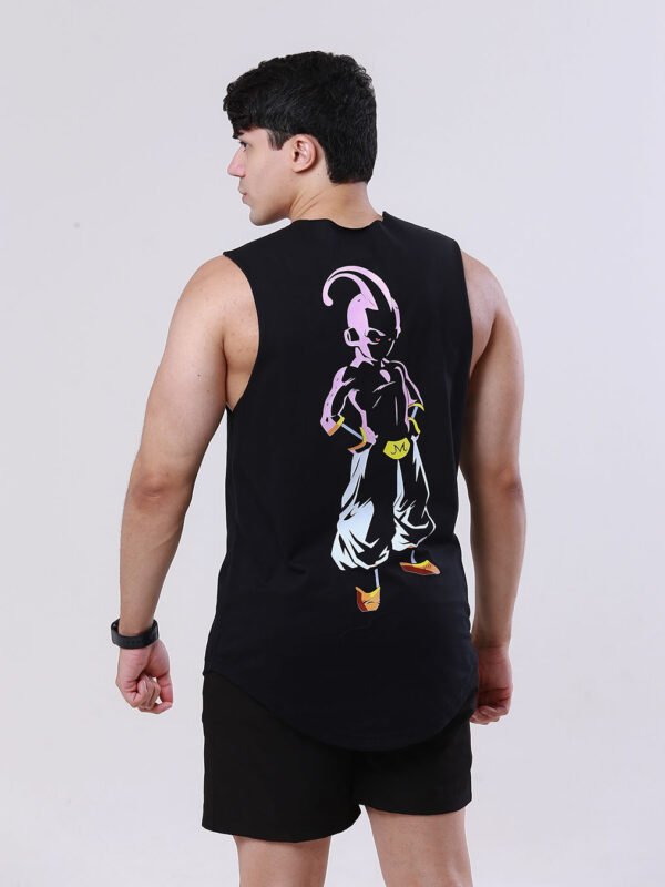 Regata preta masculina com estampa do Majin Boo