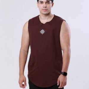 Regata One Piece Gladark – Vista Frontal Vista frontal da regata One Piece com estampa centralizada no peito