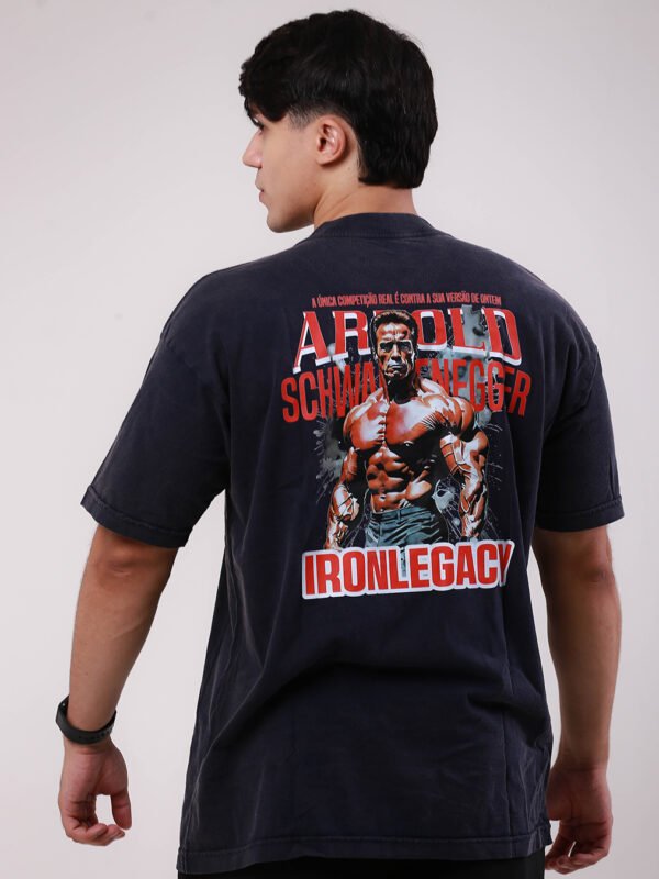 Camiseta Oversized Arnold Schwarzenegger The Oak Masculina Gladark Vintage Wash