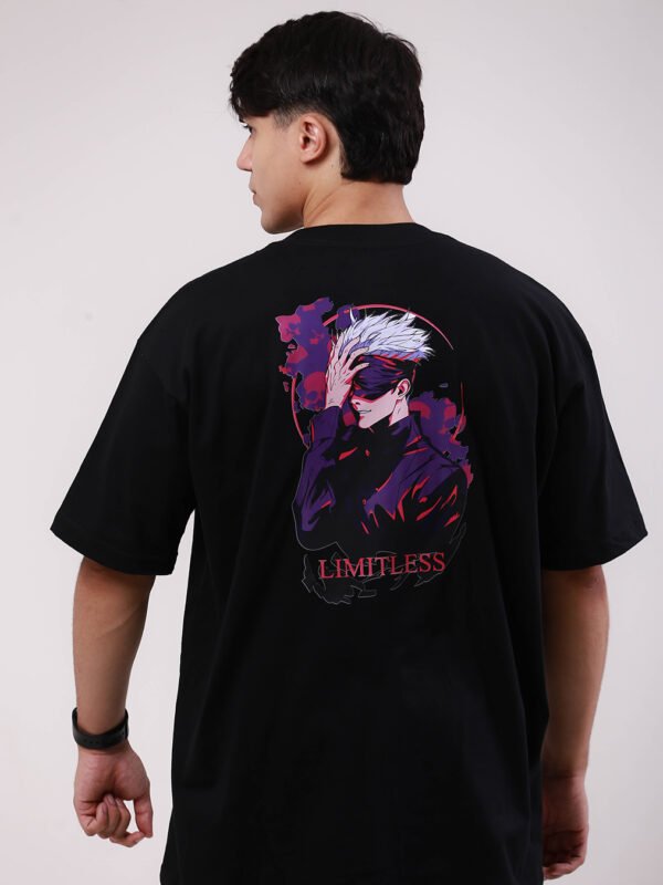 Camiseta Oversized Gojo Jujutsu Kaisen Gladark Limitless