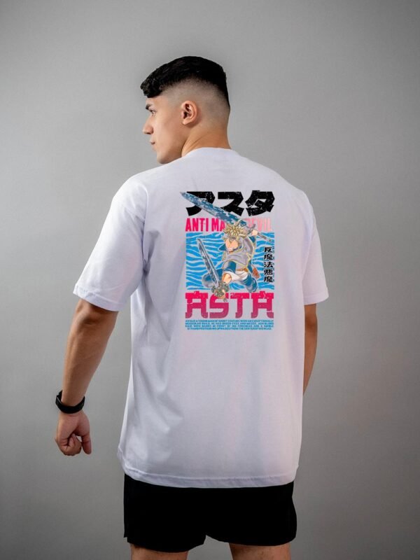 Camiseta Black Clover Asta Anti Magic Oversized