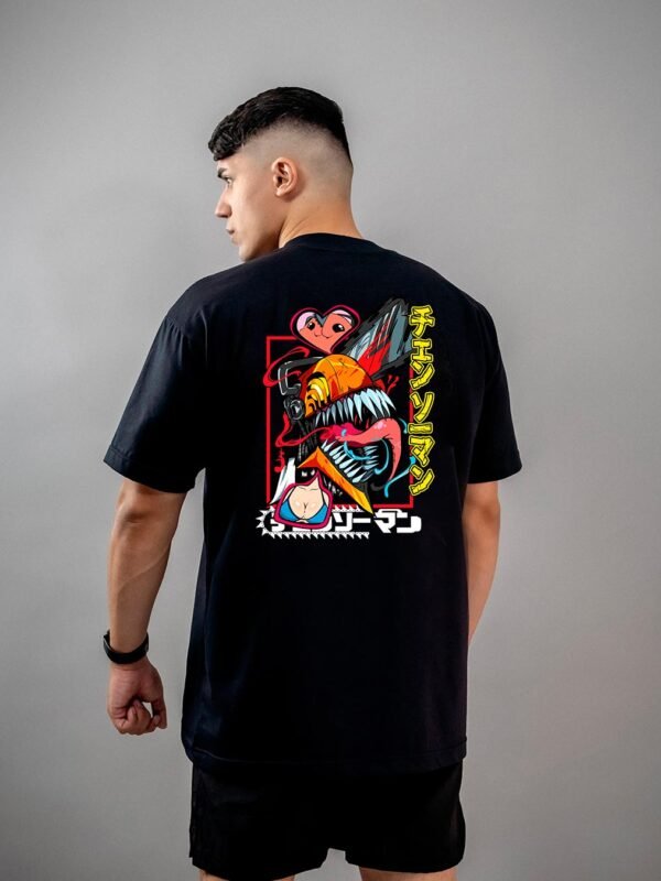 Camiseta Chainsaw Man Denji Love Oversized