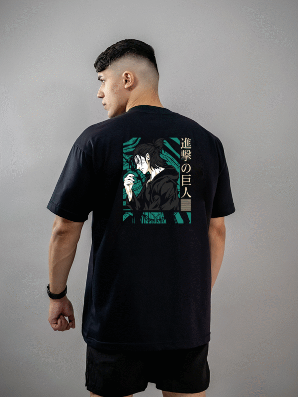 Camiseta Attack On Titan Eren Adulto Oversized