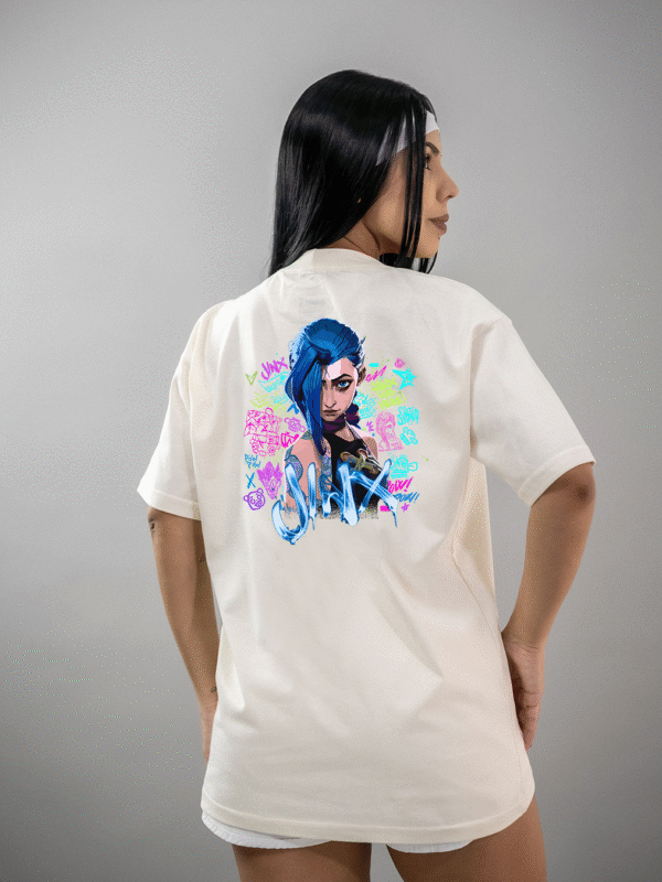 Camiseta Arcane Jinx 1 Oversized