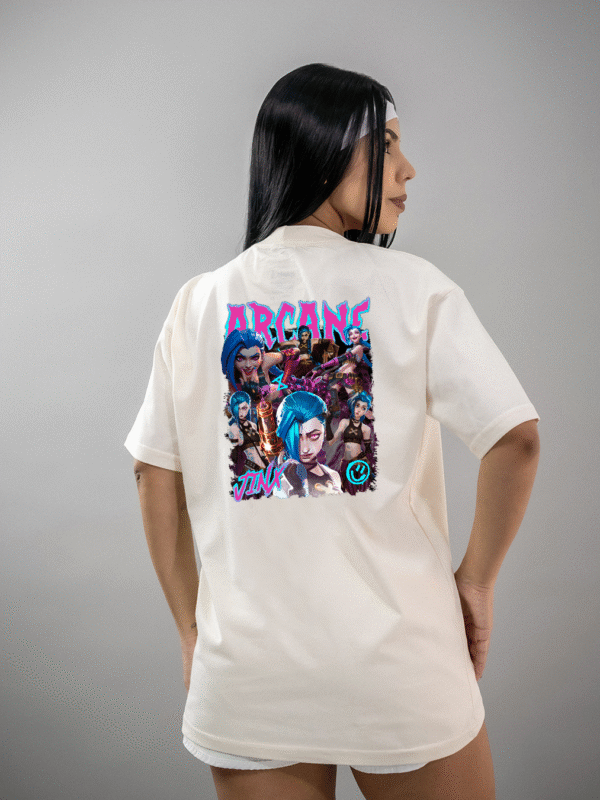 Camiseta Arcane Jinx 2 Oversized