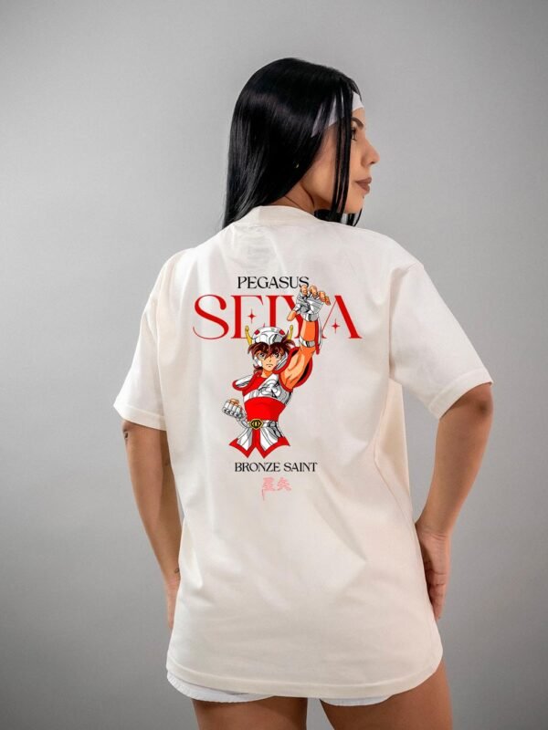 Camiseta Os Cavaleiros do Zodíaco Pegasus Seiya Oversized
