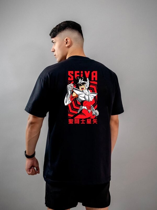 Camiseta Os Cavaleiros do Zodíaco Seiya 1 Oversized