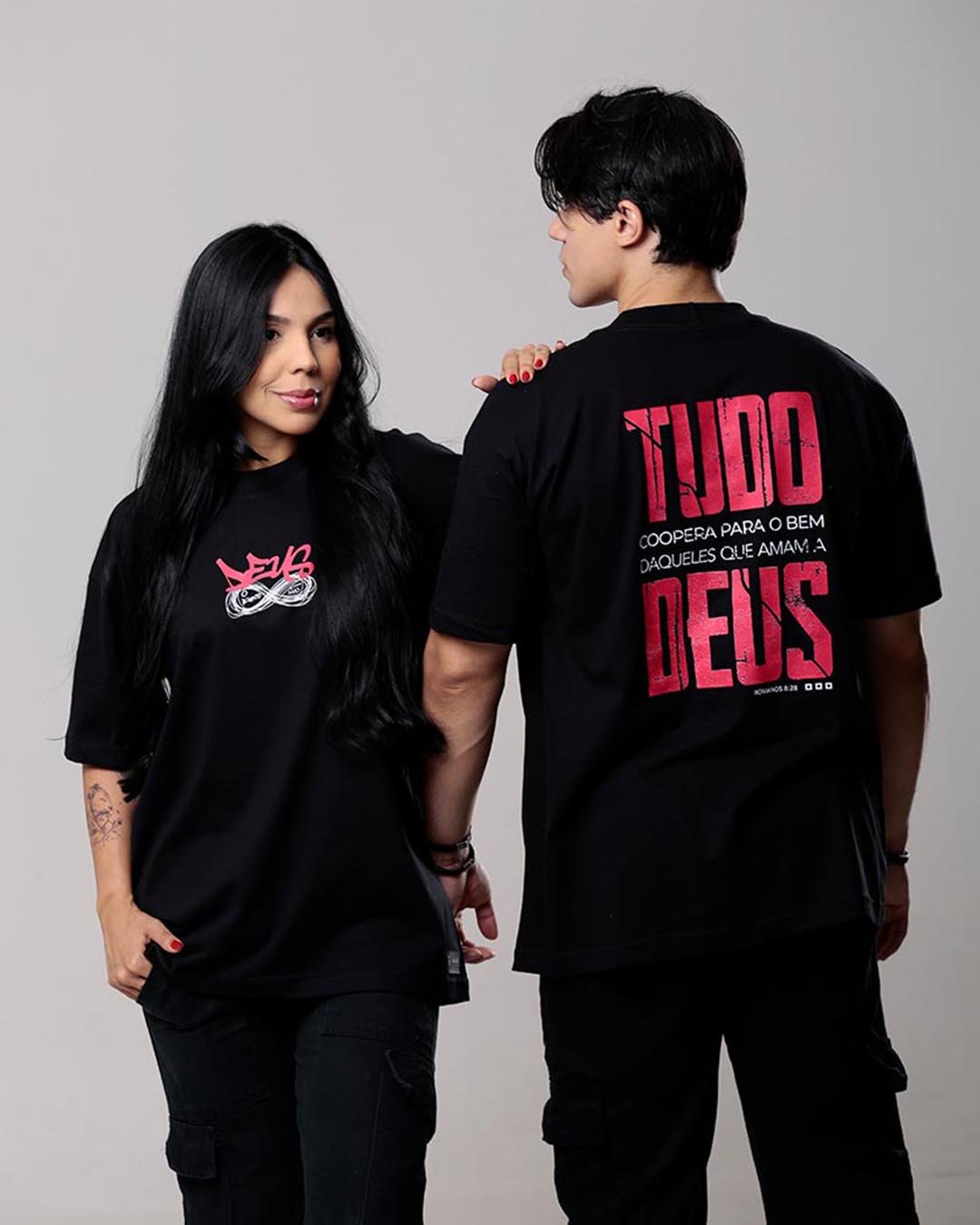 Camiseta Cristã | Romanos 8:28 Oversized