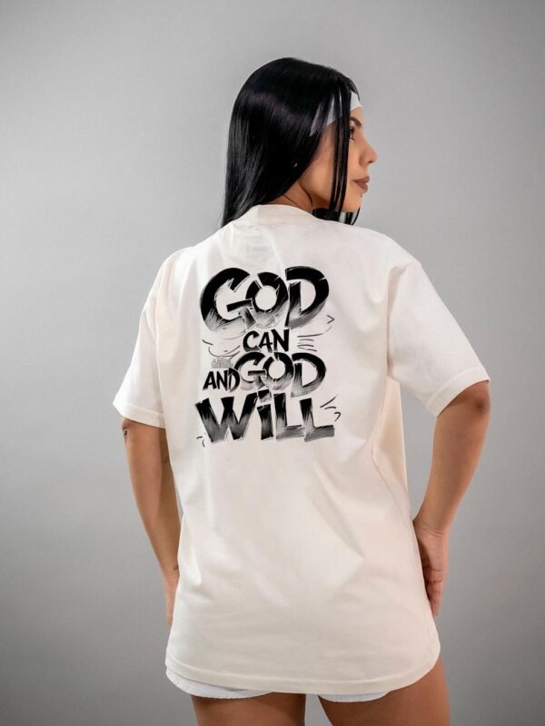 Camiseta Cristã | God Can And God Will Oversized