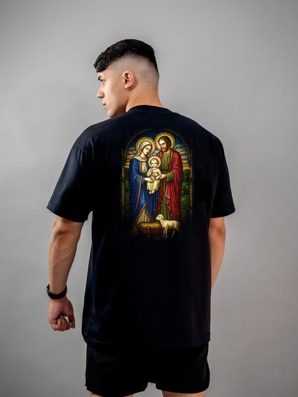 Camiseta Cristã | Jesus, Maria e José Oversized