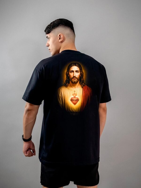 Camiseta Cristã | Sagrado Coração de Jesus Oversized