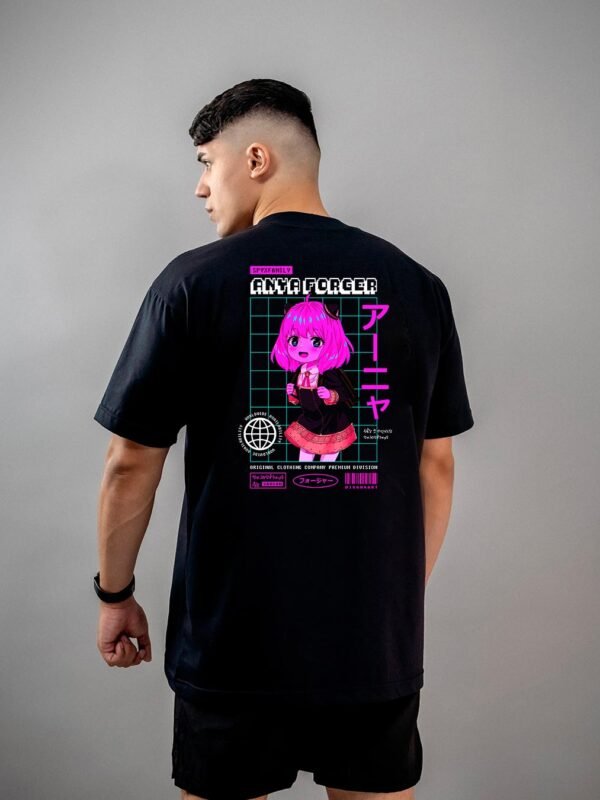 Camiseta Spy x Family | Anya Vaporwave Oversized