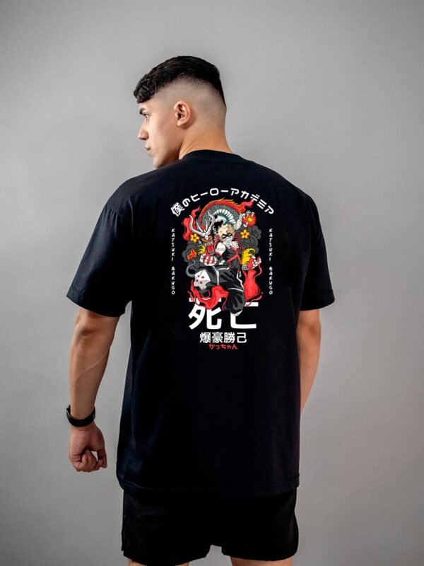 Camiseta My Hero Academia | Katsuki Bakugo Dragão Oversized