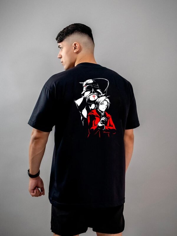 Camiseta Fullmetal Alchemist Edward e Alphonse 2 Oversized