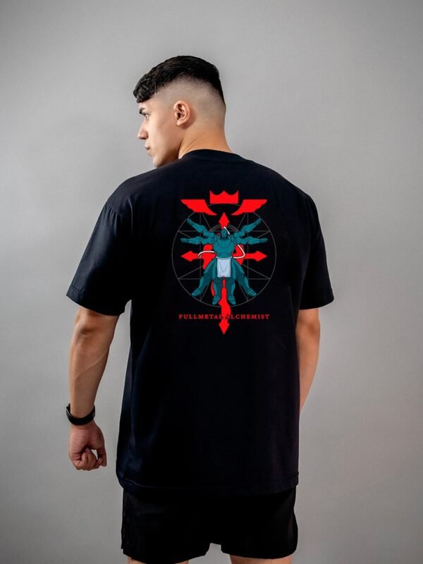 Camiseta Fullmetal Alchemist Alphonse Elric Vitruviano Oversized