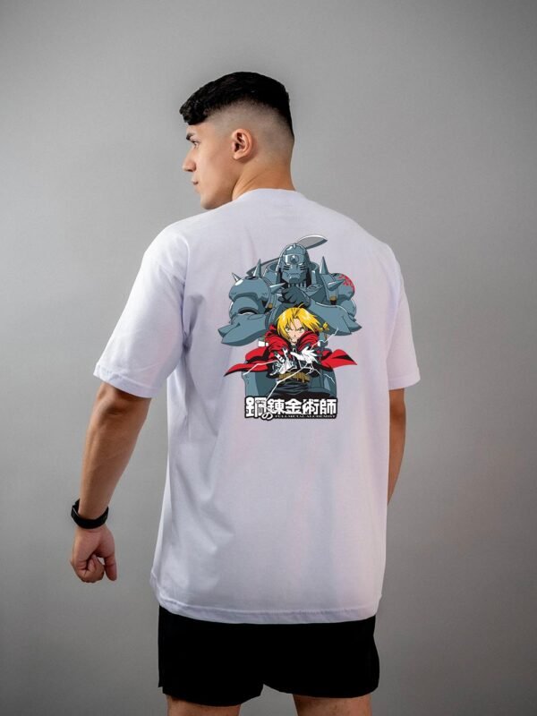 Camiseta Fullmetal Alchemist Edward e Alphonse 1 Oversized