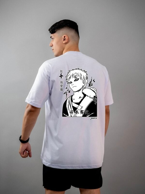 Camiseta Naruto | Gaara Mangá Style Oversized