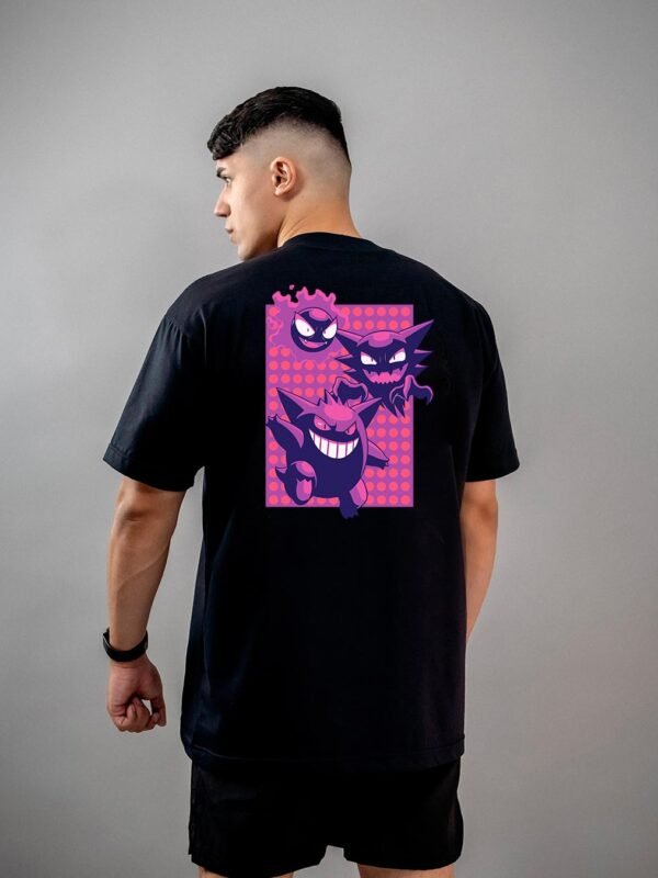 Camiseta Pokémon | Gastly, Haunter e Gengar Oversized
