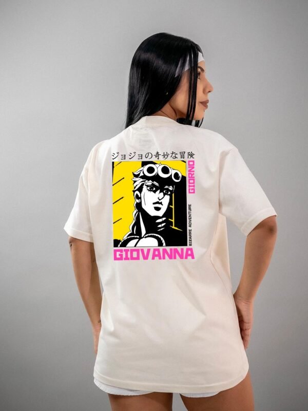 Camiseta JoJo's Bizarre Adventure | Giorno Giovanna Oversized
