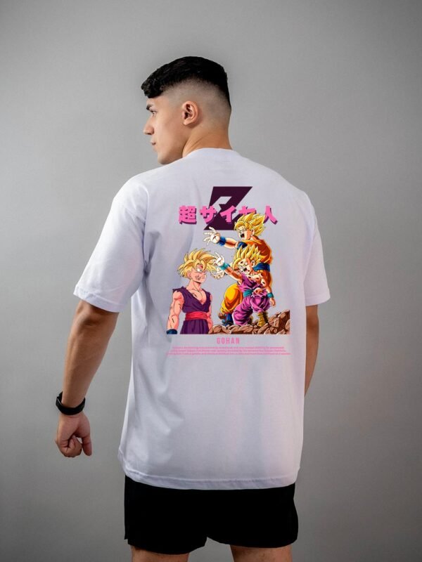 Camiseta Dragon Ball Z Kamehameha Goku e Gohan Oversized