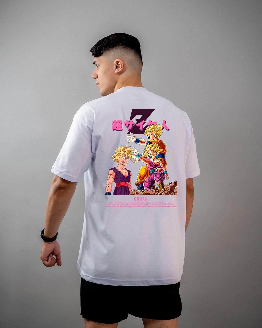 Camiseta Dragon Ball Z | Kamehameha Goku e Gohan Oversized