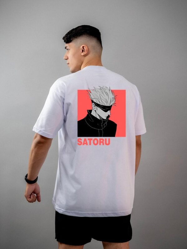 Camiseta Jujutsu Kaisen Satoru Gojo Red Oversized