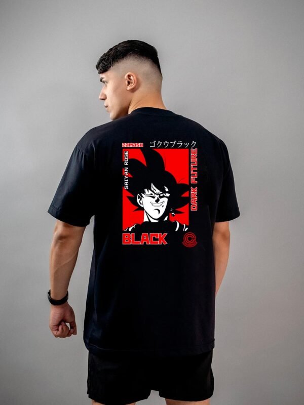 Camiseta Dragon Ball Super Goku Black Dark Future Oversized