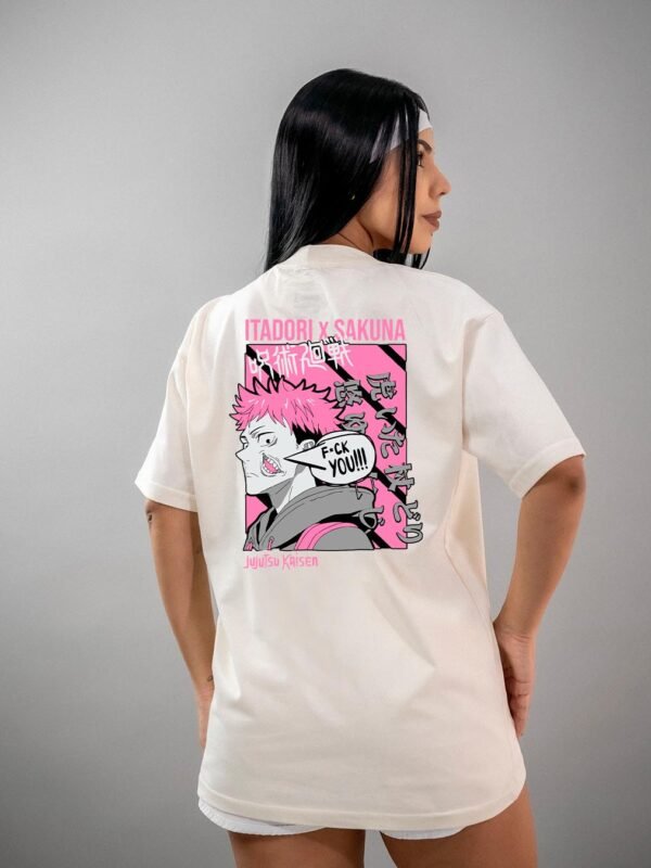 Camiseta Jujutsu Kaisen Itadori x Sukuna Oversized