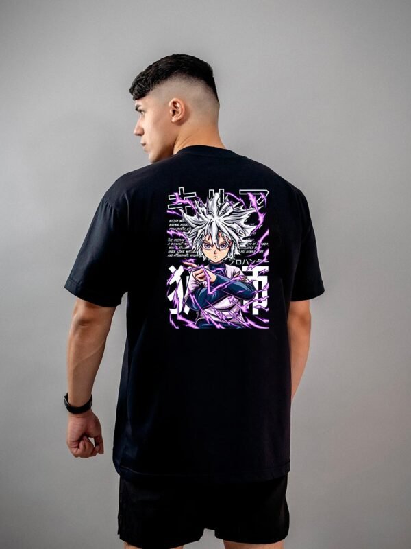 Camiseta Hunter x Hunter | Killua Purple Voltage Oversized