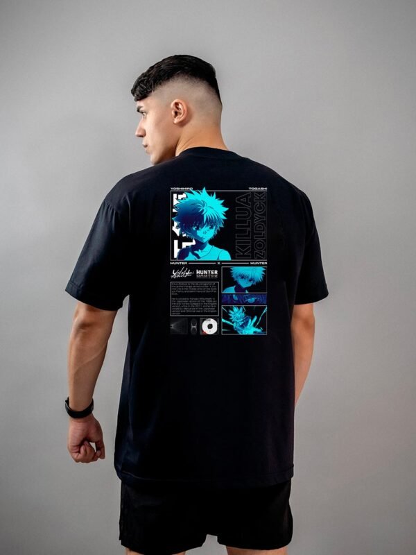 Camiseta Hunter x Hunter | Killua Blue Aura Oversized