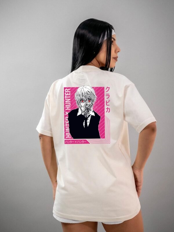 Camiseta Hunter x Hunter Kurapika Pink Oversized