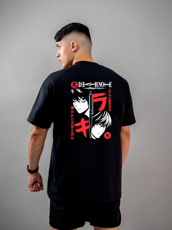 Camiseta Death Note L vs Kira Oversized