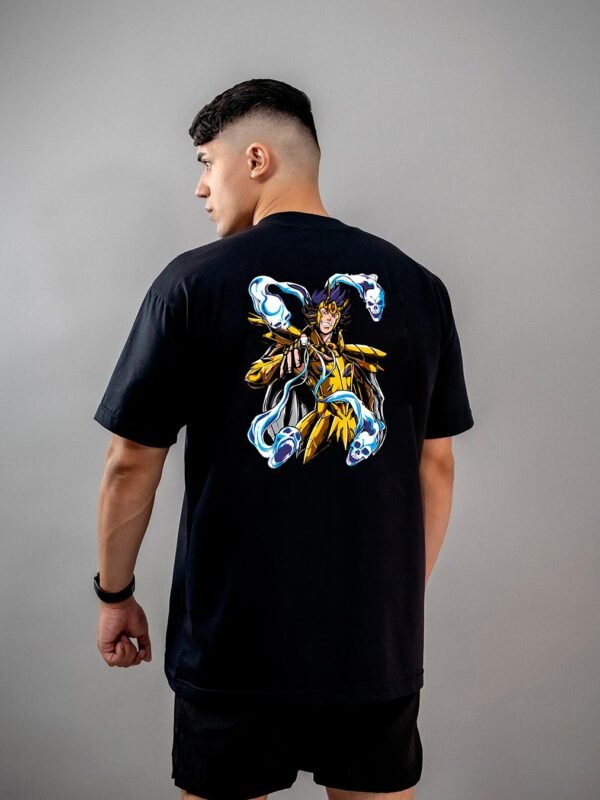 Camiseta Os Cavaleiros do Zodíaco Máscara da Morte de Câncer Oversized