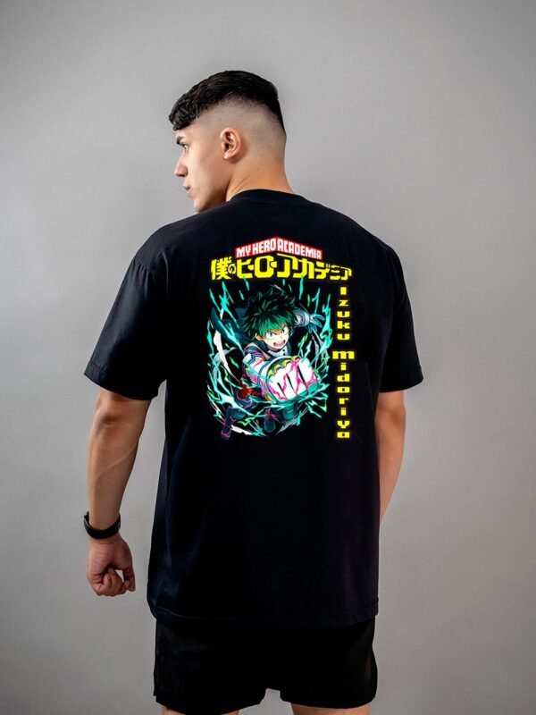 Camiseta My Hero Academia | Izuku Midoriya Smash Oversized