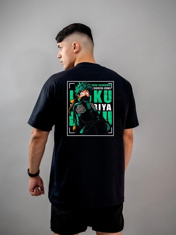 Camiseta My Hero Academia | Izuku Midoriya Rage Oversized