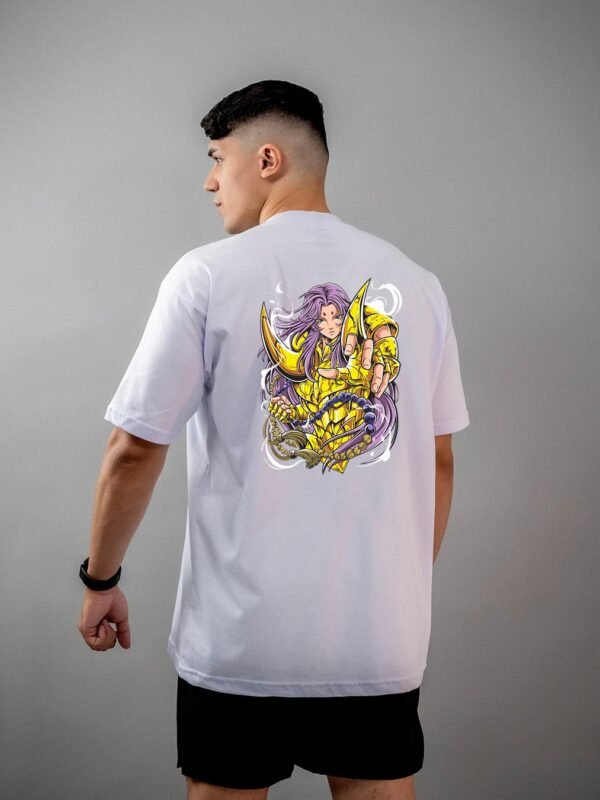Camiseta Os Cavaleiros do Zodíaco Mu de Áries Oversized