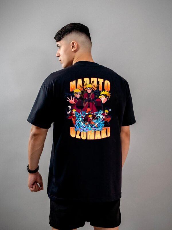 Camiseta Naruto | Naruto Uzumaki Modo Sábio Oversized