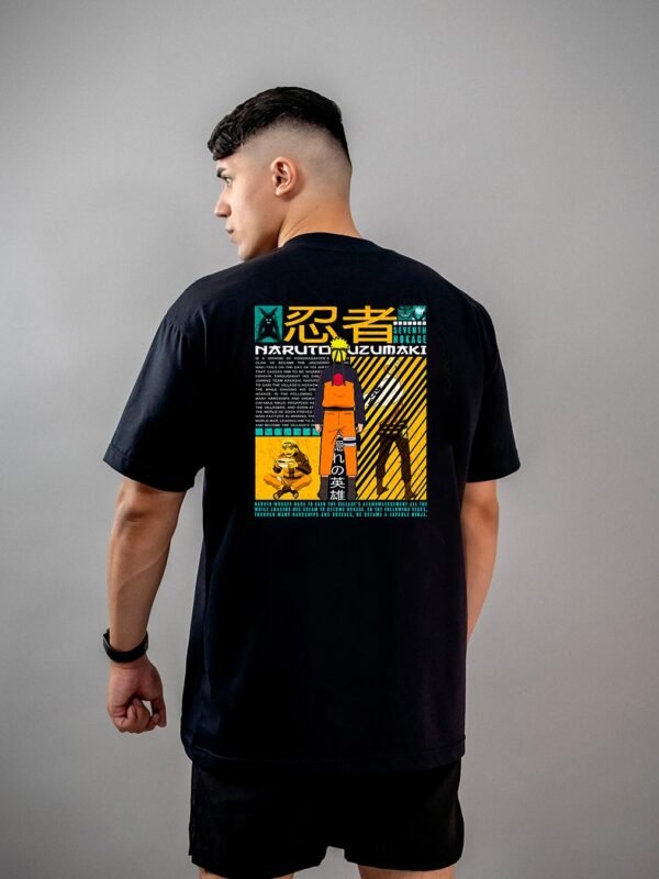 Camiseta Naruto | Naruto Uzumaki Estilo Ninja Oversized