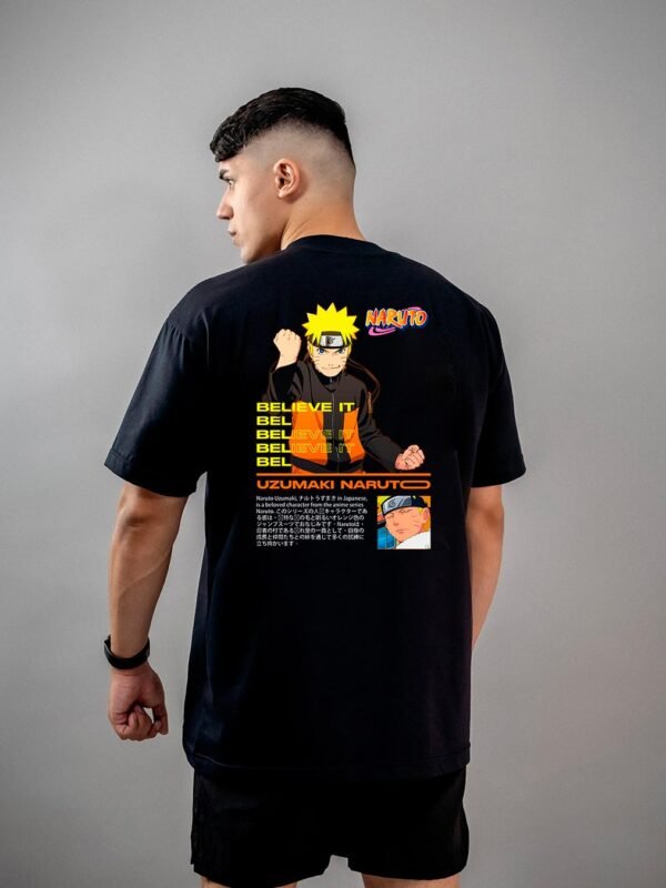 Camiseta Naruto | Naruto Uzumaki Believe It Oversized