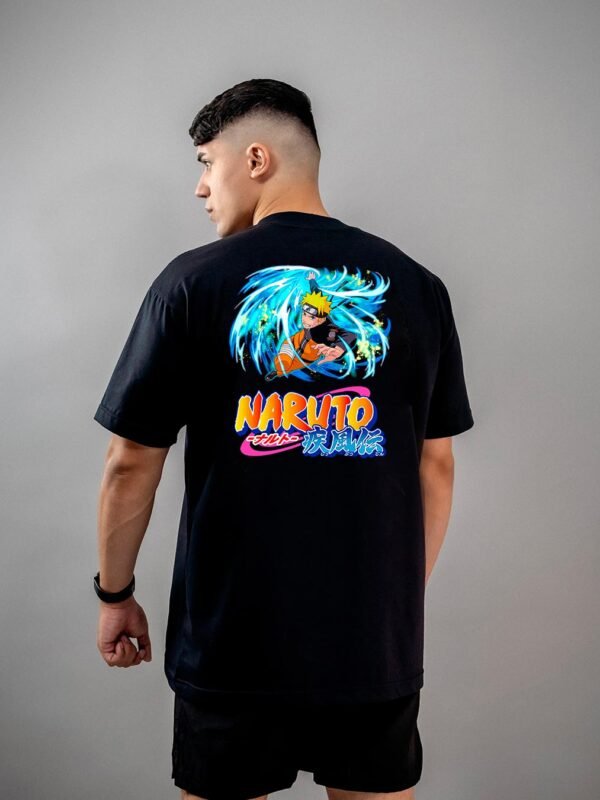 Camiseta Naruto | Naruto Uzumaki Rasen Shuriken Oversized