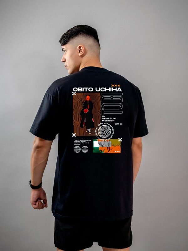 Camiseta Naruto | Obito Uchiha Akatsuki Member Oversized