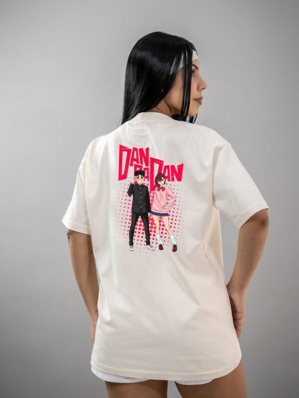 Camiseta Dan Da Dan Okarun e Momo 1 Oversized