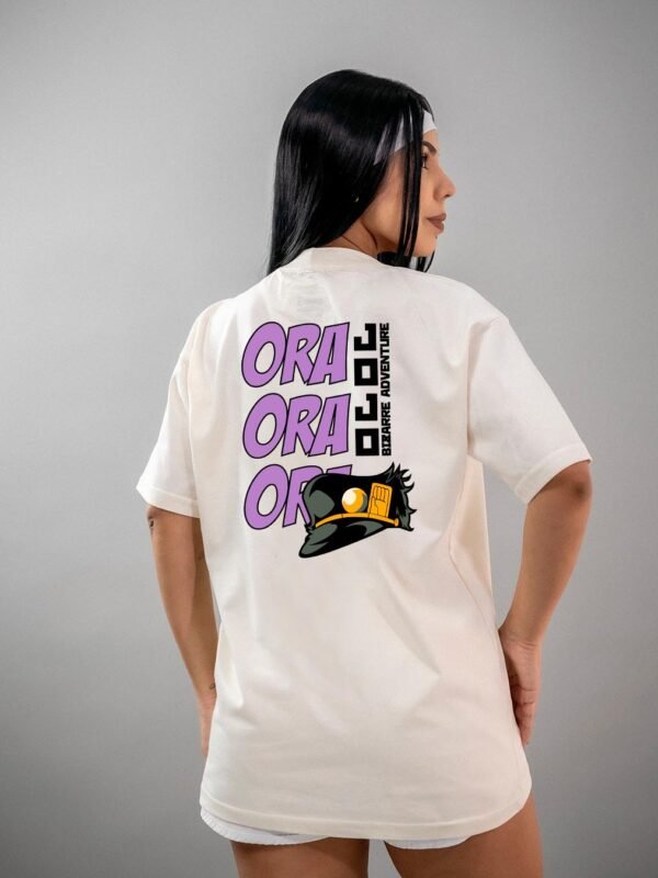 Camiseta JoJo's Bizarre Adventure | Jotaro Ora Ora Oversized
