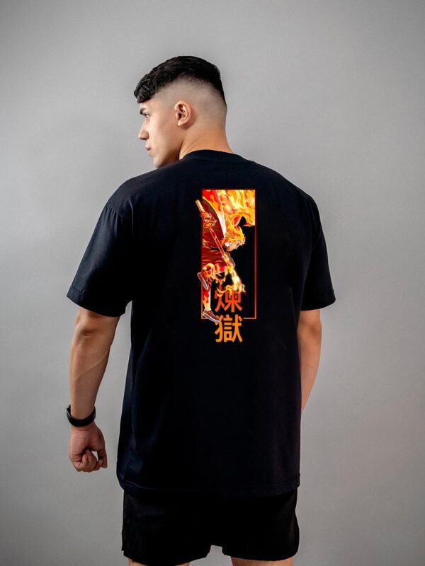 Camiseta Demon Slayer Kyojuro Rengoku 1 Oversized