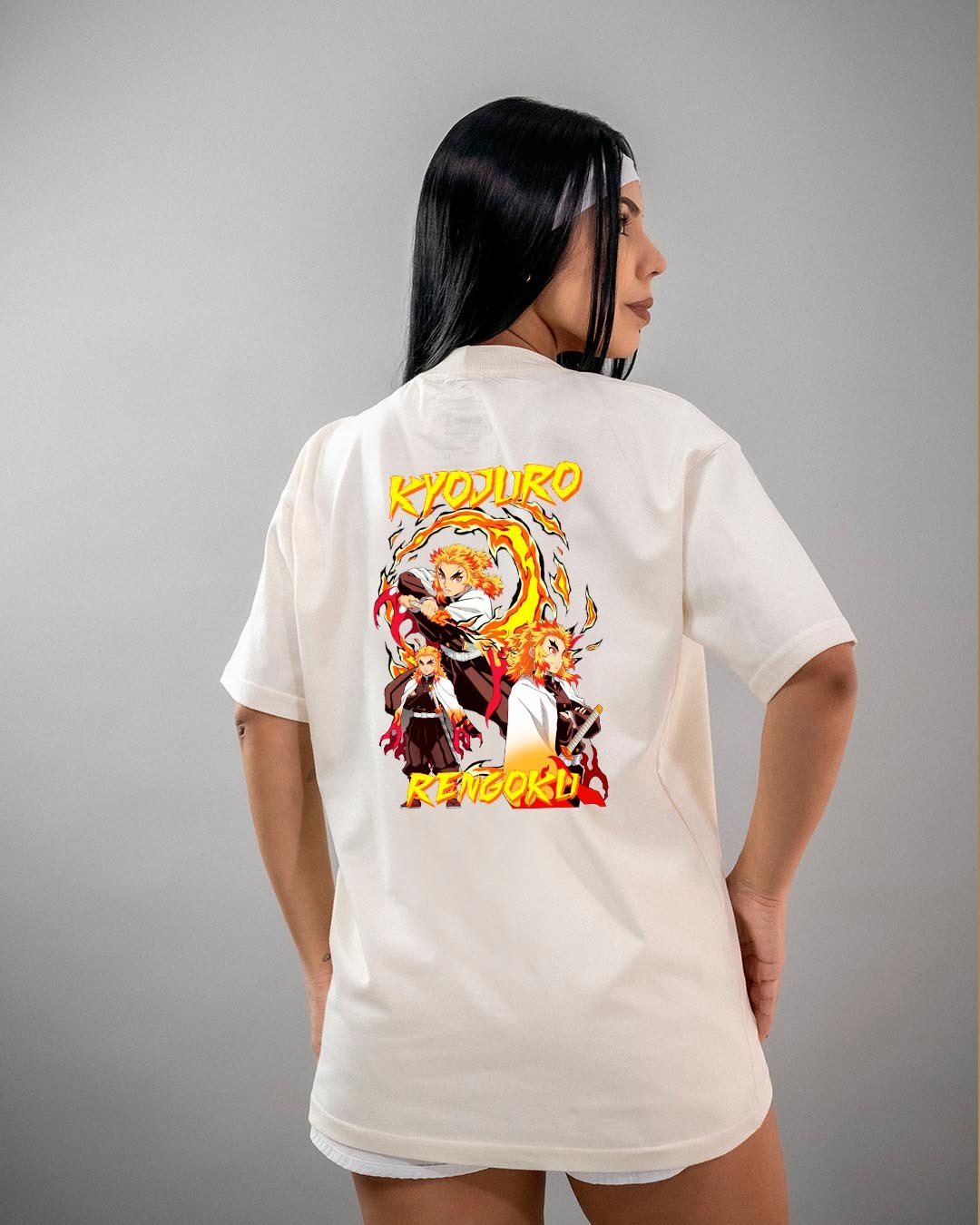 Camiseta Demon Slayer | Kyojuro Rengoku 3 Oversized