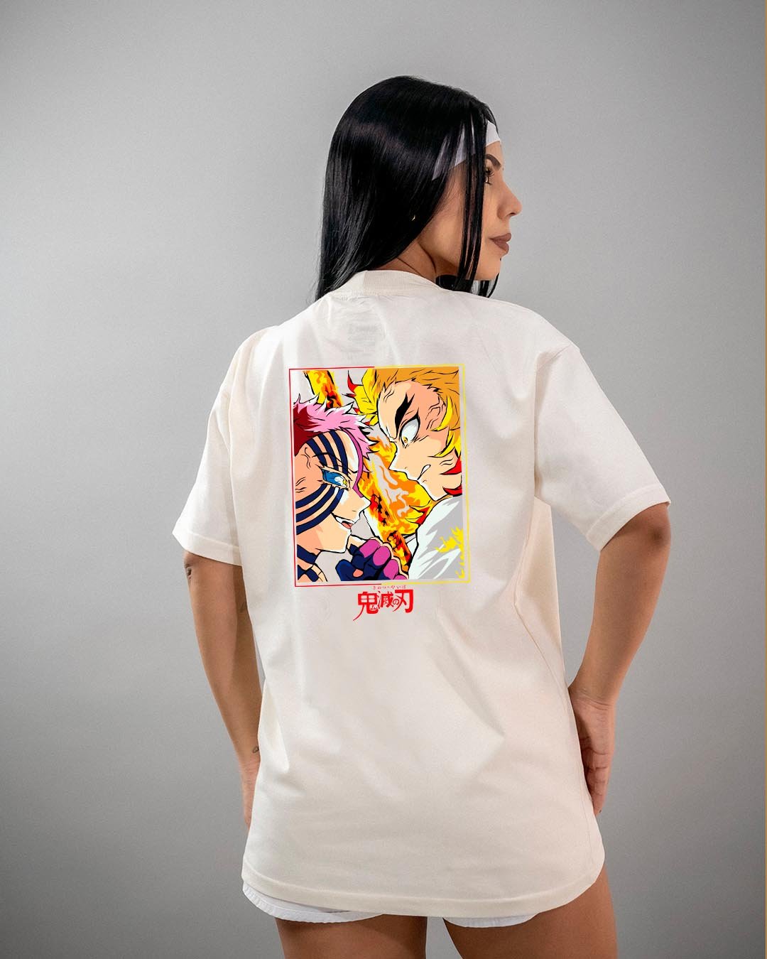 Camiseta Demon Slayer | Rengoku vs Akaza Oversized