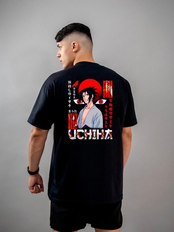 Camiseta Naruto | Sasuke Uchiha Sharingan Oversized