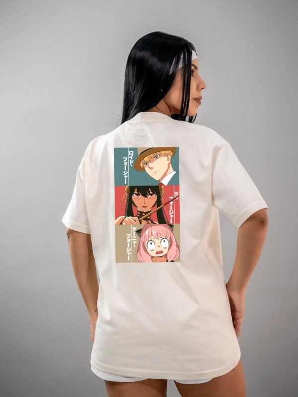 Camiseta Spy x Family | Loid, Yor e Anya Oversized