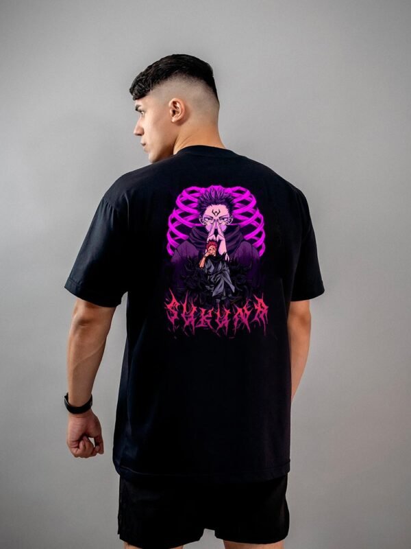 Camiseta Jujutsu Kaisen Sukuna Expansão de Domínio Oversized